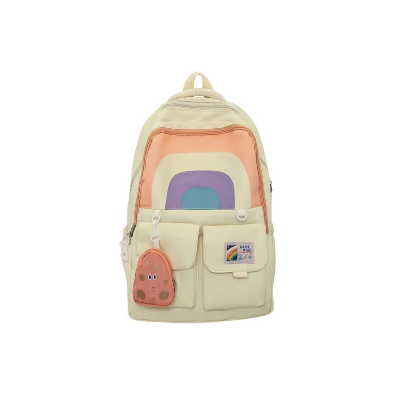 H YXIANG Nylon Backpack Women's Multicolor-5