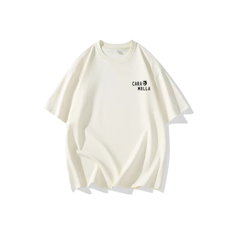 Caramella Regular T Shirt Unisex White-5
