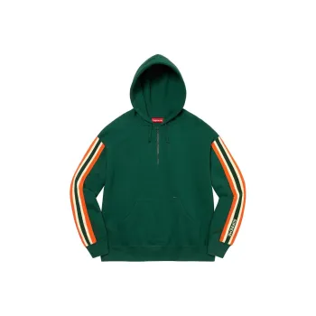 Supreme Half Zip Hooded Sweatshirt