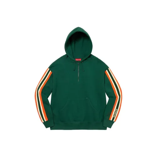 Supreme Half Zip Hooded Sweatshirt