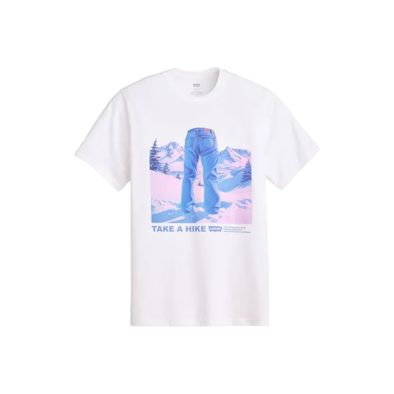 Levis T Shirts Men White-0