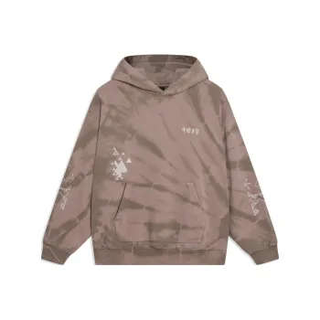 LiNing Sweatshirts Unisex Earth Umber Tie Dye