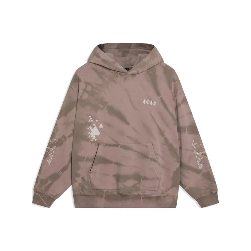 LiNing Sweatshirts Unisex Earth Umber Tie Dye-0