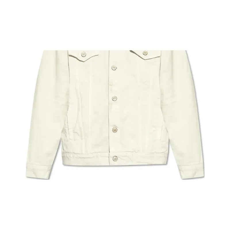 Balenciaga Logo Printed Button Up Jacket-4