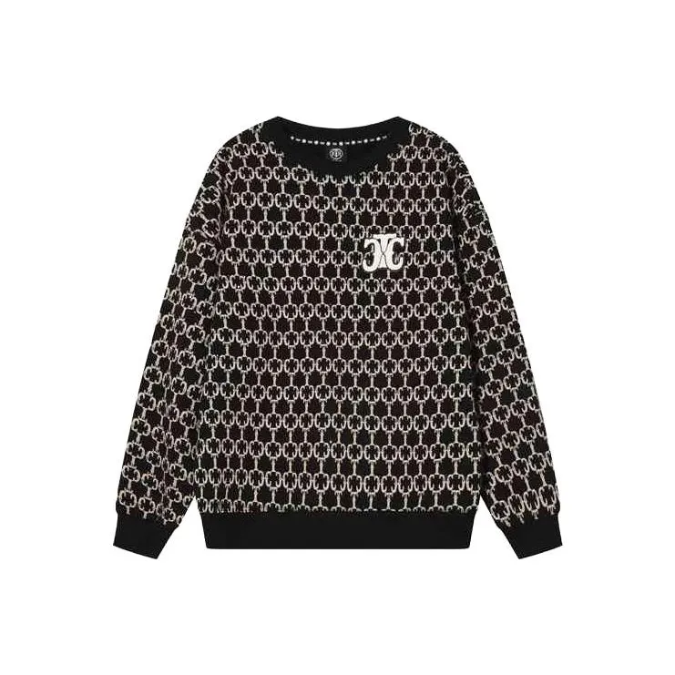 TCH Sweatshirts Unisex Black With White Logo-0