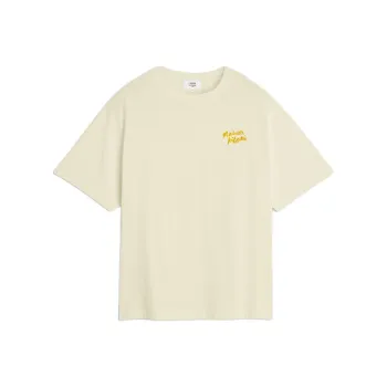 Maison Kitsuné Handwriting embroidered T shirt