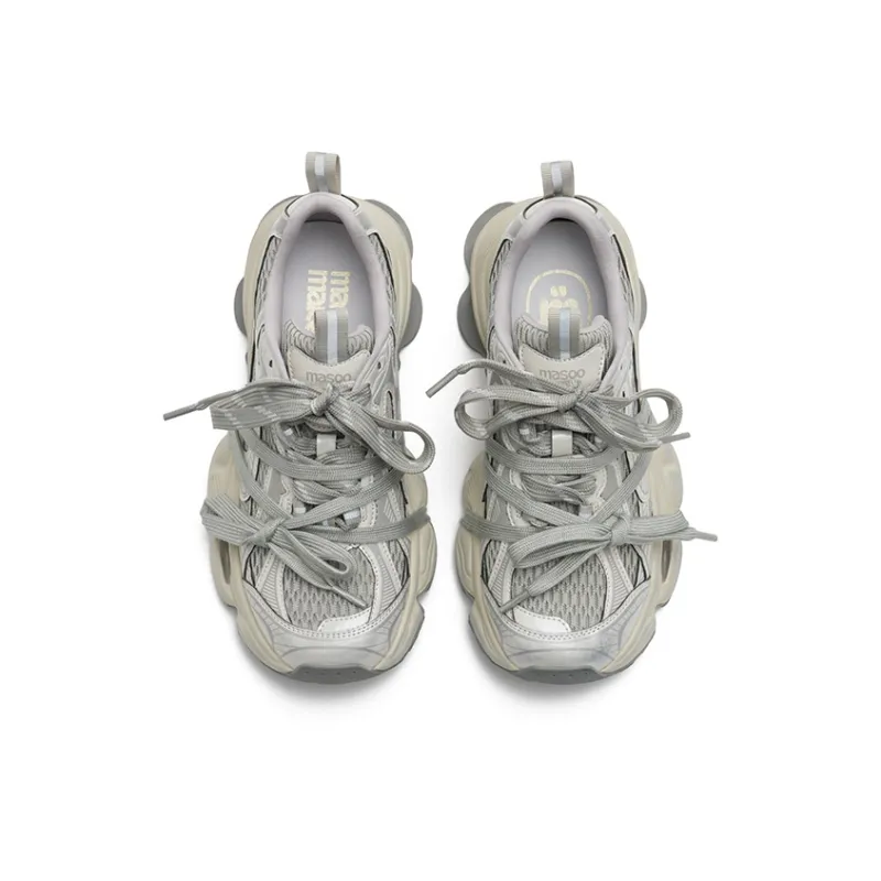 MASOOMAKE Breathable Height Increasing Low Top Chunky Sneakers Women's-3
