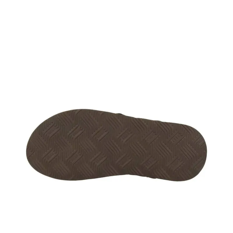 REEF Cushion Bounce Abrasion Resistant Slip Resistant Flip Flops Men's Brown-4