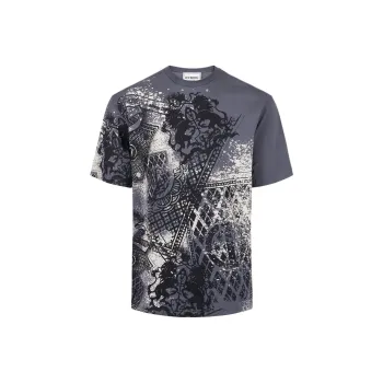 Iceberg Allover Discharged Cards T Shirt