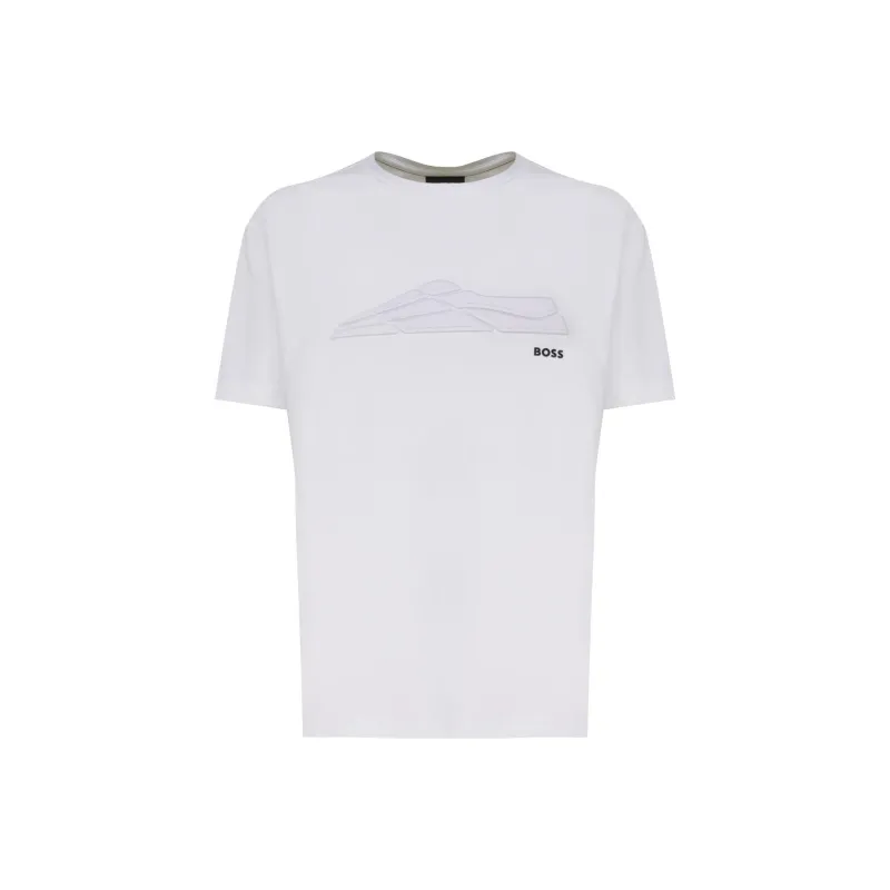 HUGO BOSS Logo Printed Crewneck T Shirt-0
