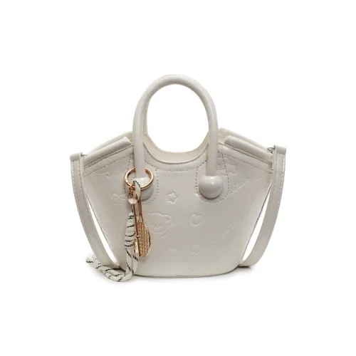 DALO PU Handbag Women's Ecru/Pink/Green/Black