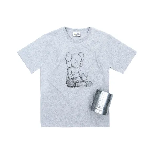 KAWS Dover Street Market Co-brand T-Shirts Unisex Dark Purple
