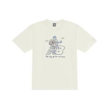 New Balance x PK SHEJISHILIANMING Centripetal Life Illustration Series T Shirt Unisex White