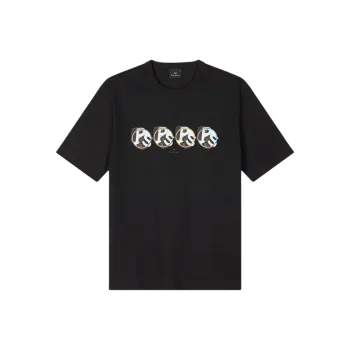 Paul Smith Ps Circle Logo print T shirt