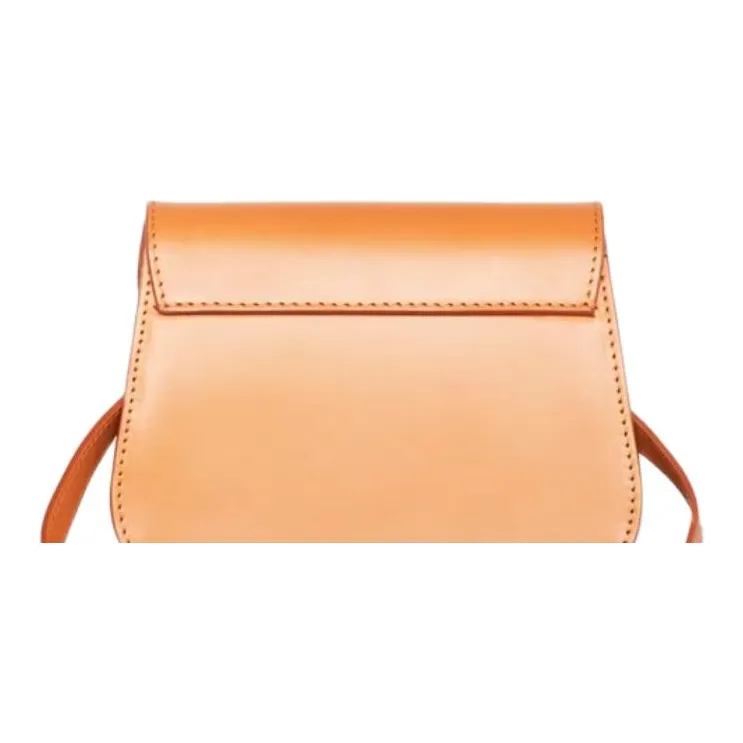 INES DE LA FRESSANGE Cow Leather Crossbody Bag Women's Camel-3