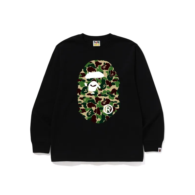 Bape Abc Camo Big Ape Head L/S Tee-2