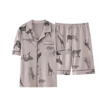 Pretty Lady Pajama Set Men's Rose Brown