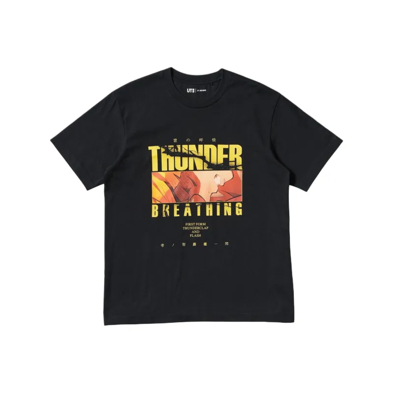 UNIQLO X Spell Fight Co titled Series T Shirt Unisex Black-0