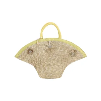 La Milanesa Straw Handbag Women's Light Umber