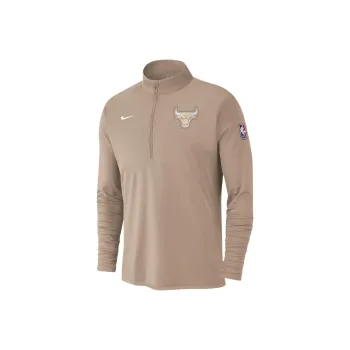 Nike Chicago Bulls City Edition Men's Nike Dri FIT Nba 1/2 Zip Long Sleeve Top