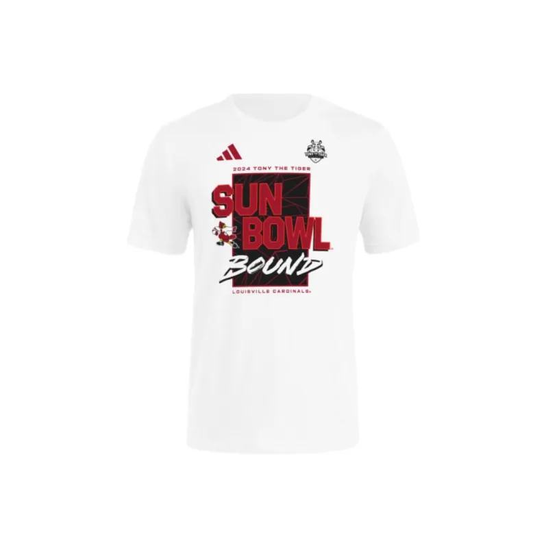 Adidas Free Shipping With AdiClub Louisville Sun Bowl Participant Tee-0