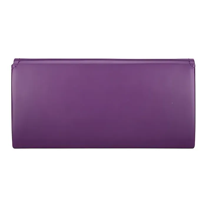 FERRAGAMO Cow Leather Handheld Wallet Women's Purple-3