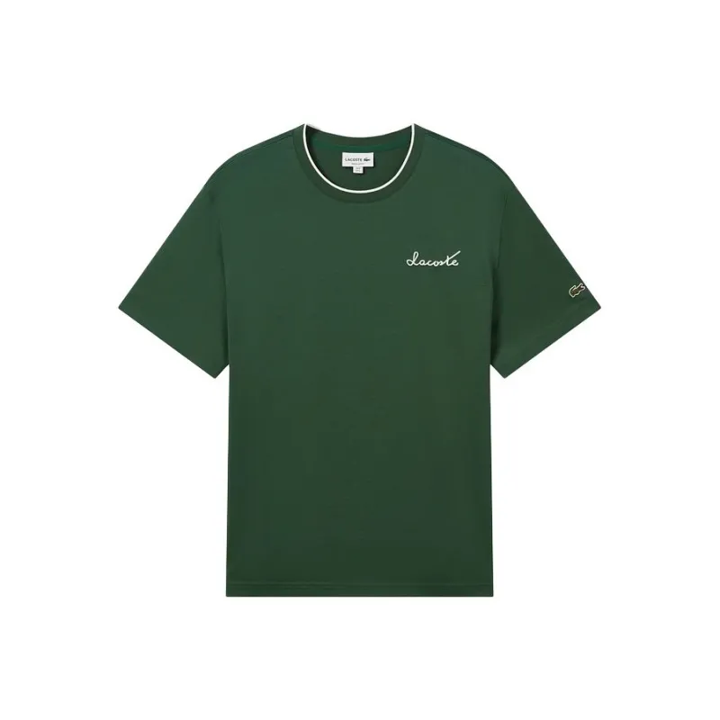 LACOSTE SS25 T-Shirt Men's Crocodile Green-0
