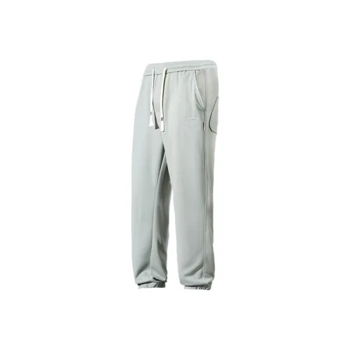 Tonlion Casual Pants Unisex Gray Pea Green