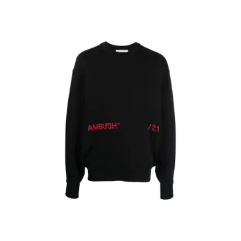 AMBUSH Logo Embroidered Crewneck Sweatshirt
