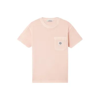 STONE ISLAND SS25 T Shirts Men Pink