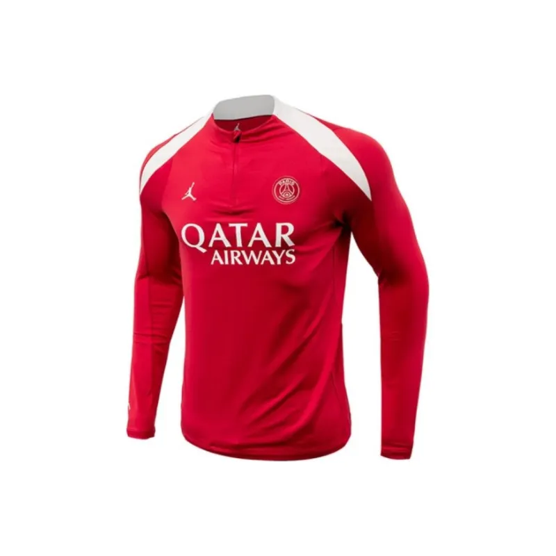JORDAN Paris Saint Germain Strike Fourth Men's JORDAN Dri FIT Soccer Knit Drill Top-0