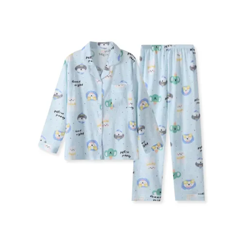 WANANNI Pajama Set Women's Blue