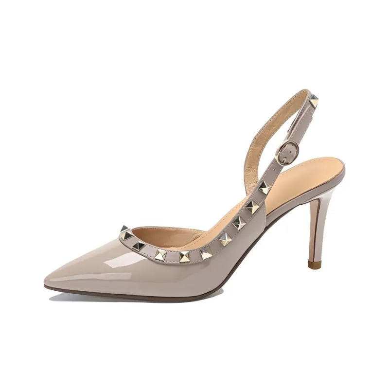 Feo Dvke Slim Heel High Heels 6cm8cm Women's Nude Gift Box Set-1