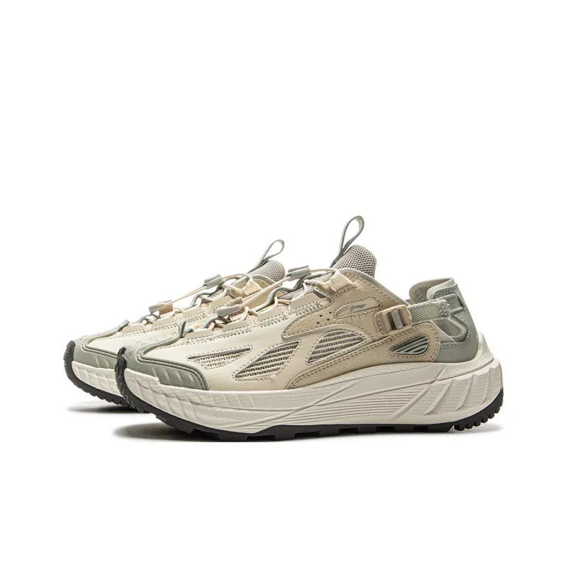LiNing Yijie Lite Version 2.0 Breathable And Wear resistant River Trekking Shoes Women's Beige-2