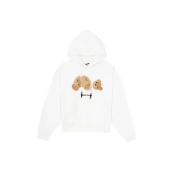 PALM ANGELS Embroidery Bear Hoodie