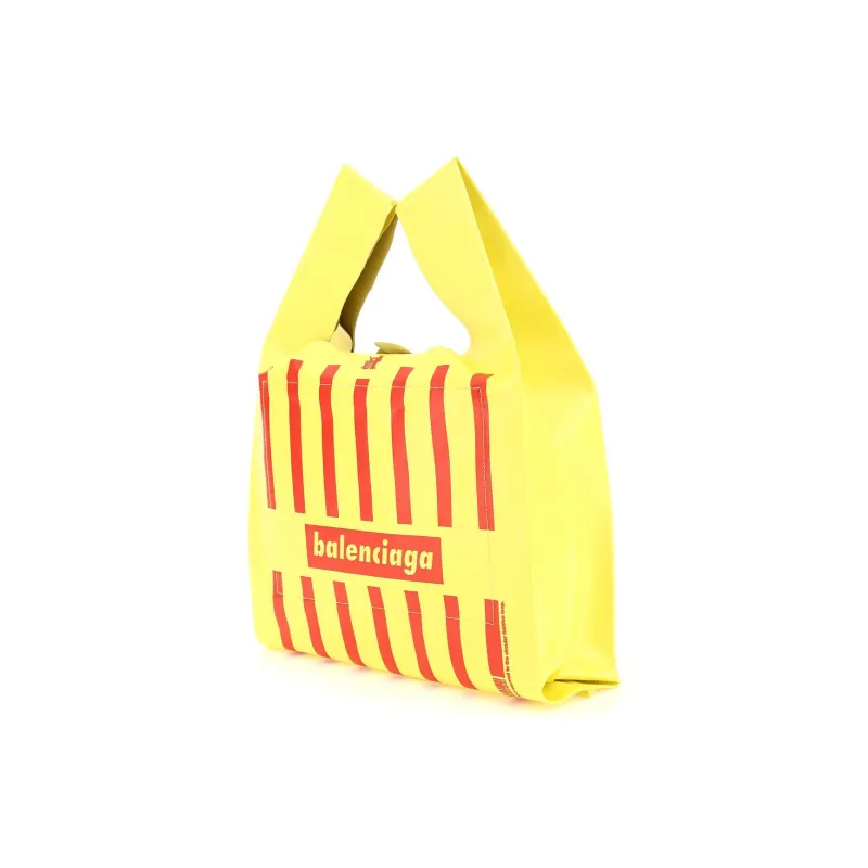 Balenciaga Calfskin Handbag Men's Yellow-6