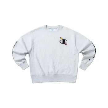 Champion x Super Mario Bros Sweatshirt US Version Unisex Light Gray