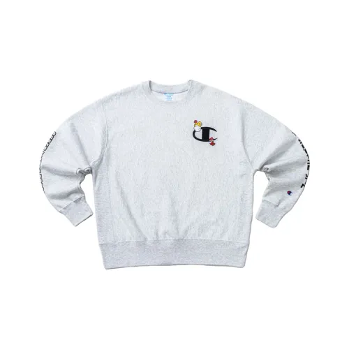 Champion x Super Mario Bros Sweatshirt US Version Unisex Light Gray