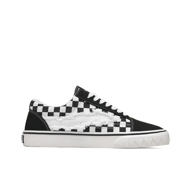 VFTS Canvas Shoes Unisex Black White-1