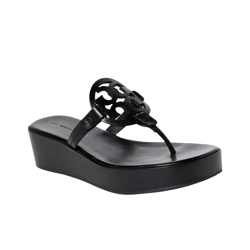 TORY BURCH Miller Flip Flops Women's Black-1