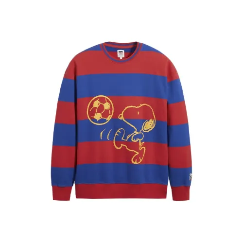Levi's x Peanuts Sweatshirt Men's Red Blue