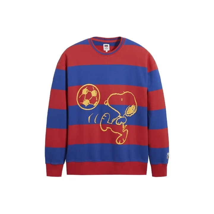Levi's x Peanuts Sweatshirt Men's Red Blue-0