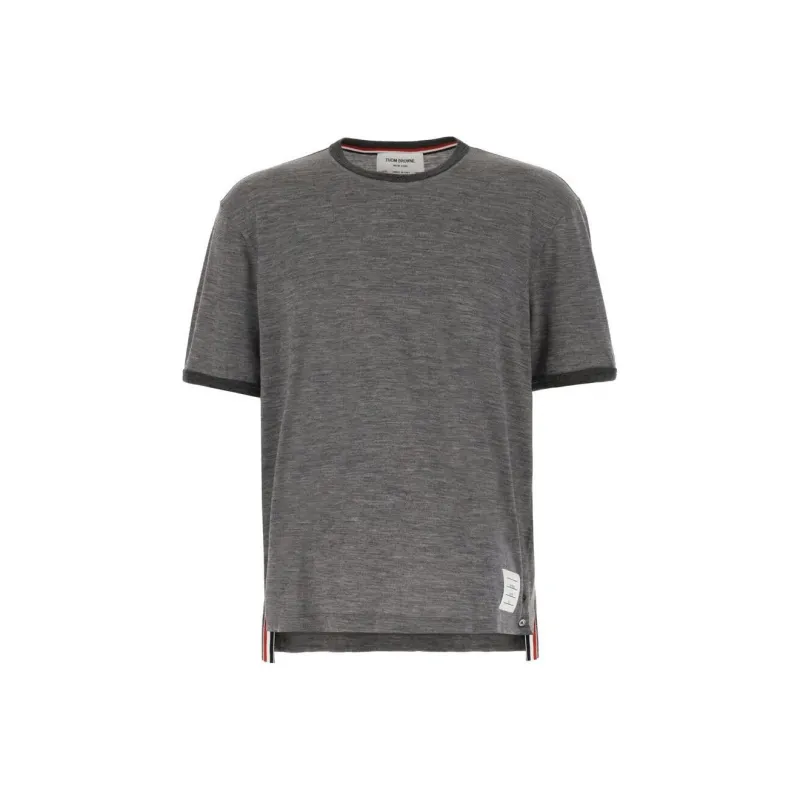 THOM BROWNE Ringer Cotton T shirt-0