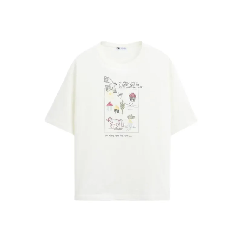 ZARA T-Shirt Men's Frosted White-0