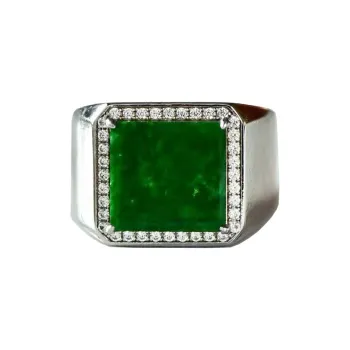 Xiao Tian Ice Glutinous Jadeite Rings Unisex