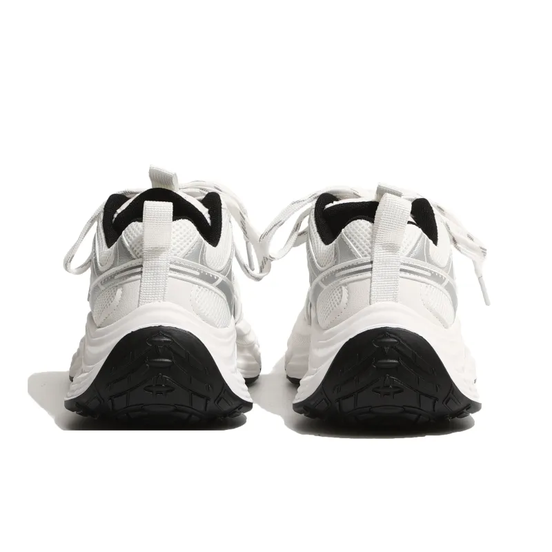 NUNZ Low Top Chunky Sneakers Women's White-3