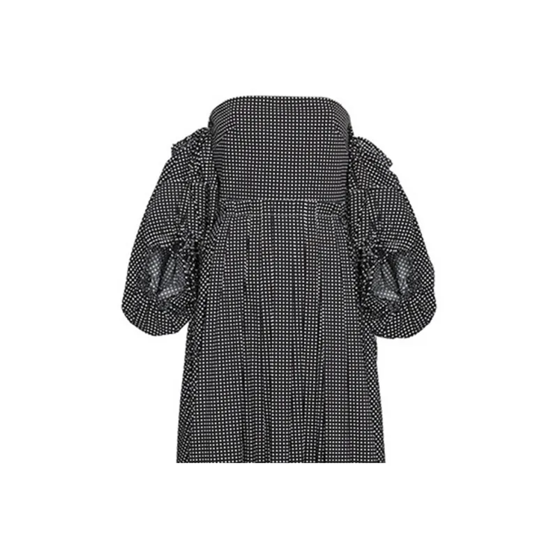 LOEWE Long Sleeved Dresses Women's Black-4