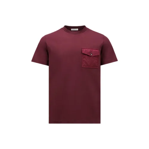Moncler T Shirt Men's Bordeaux Red