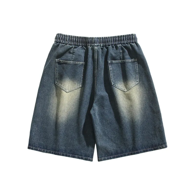 HOKLV Denim Shorts Unisex-1