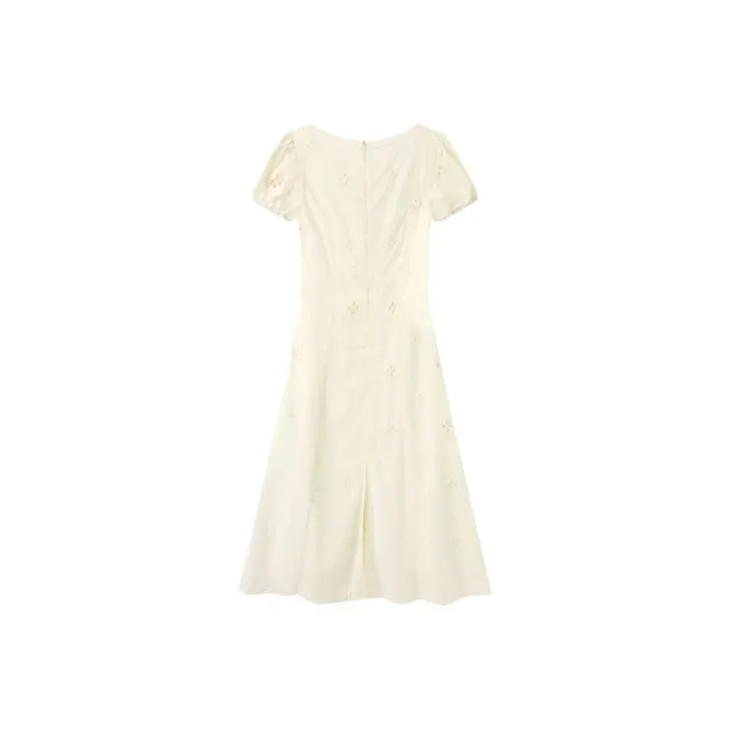 PUREIDOL Short Sleeved Dresses Women's Apricot-1